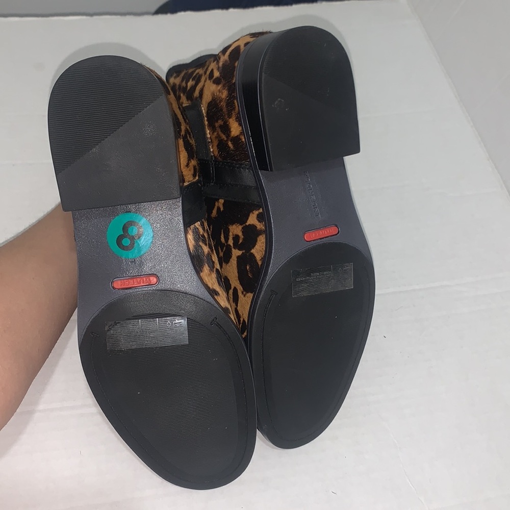 Rockport | Animal Fur Cheetah Print Booties Size 8 NEW - Picture 12 of 16